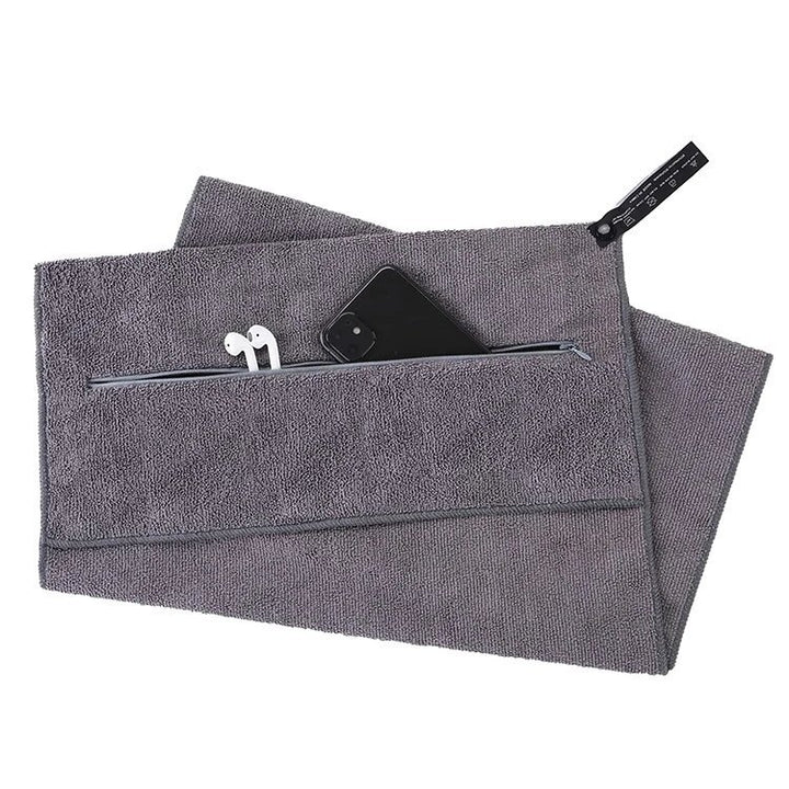 Hooded Gym Towel with Pocket