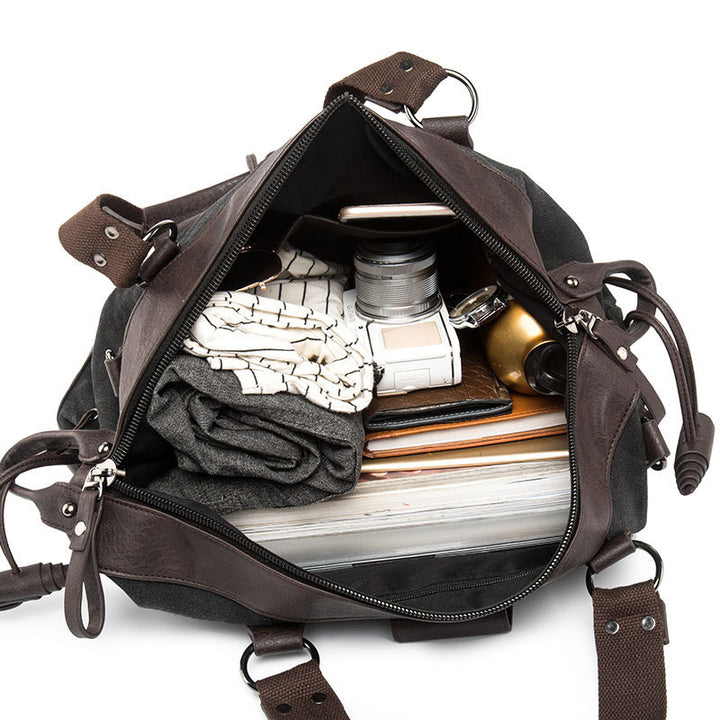 Vintage‑Style Gym & Travel Shoulder Bag
