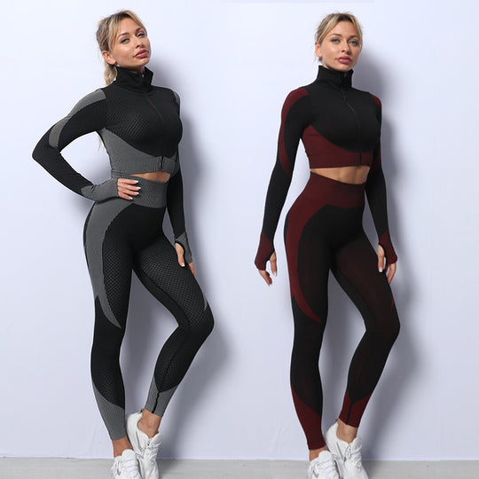 Seamless Gym Outfit 3PCS Set for Women