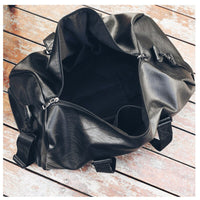 Waterproof PU Leather Sports Gym Bag
