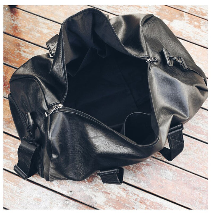 Waterproof PU Leather Sports Gym Bag