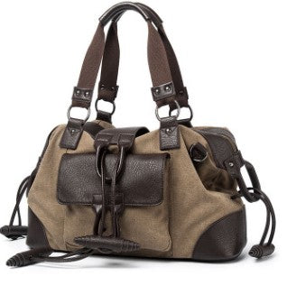 Vintage‑Style Gym & Travel Shoulder Bag
