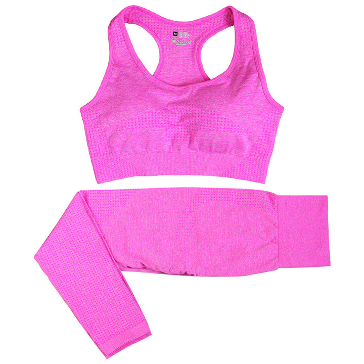 Yoga high waisted pants and crop top.