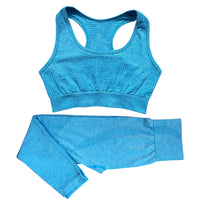 Yoga high waisted pants and crop top.