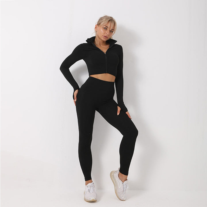 Seamless Gym Outfit 3PCS Set