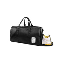 Waterproof PU Leather Sports Gym Bag