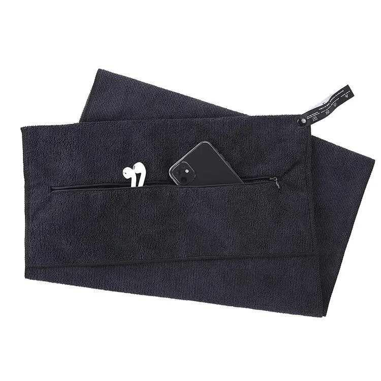 Hooded Gym Towel with Pocket