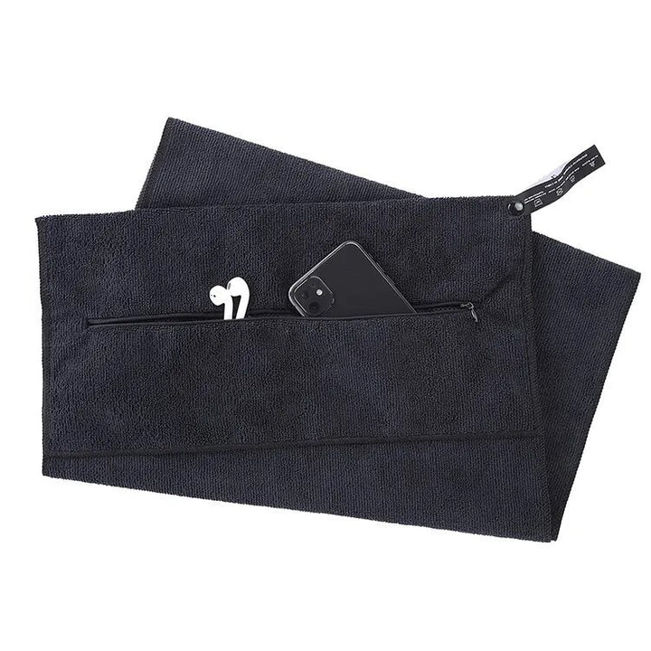 Hooded Gym Towel with Pocket