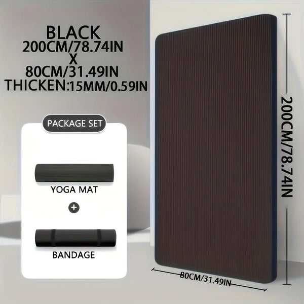 Extra Thick NBR Yoga Mat – 15mm / 20mm (200x80)