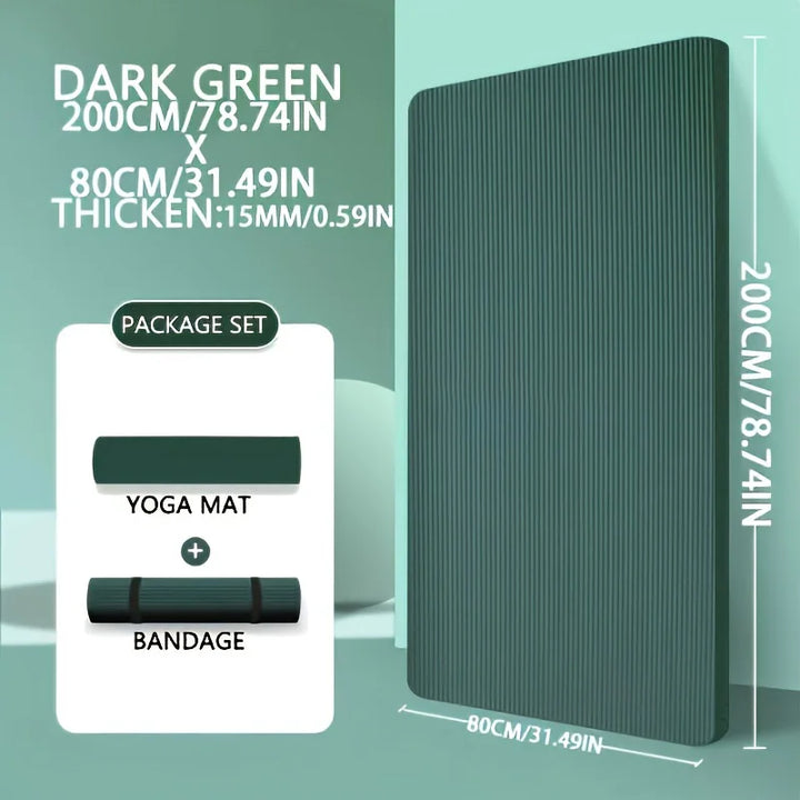Extra Thick NBR Yoga Mat – 15mm / 20mm (200x80)