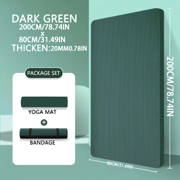 Extra Thick NBR Yoga Mat – 15mm / 20mm (200x80)