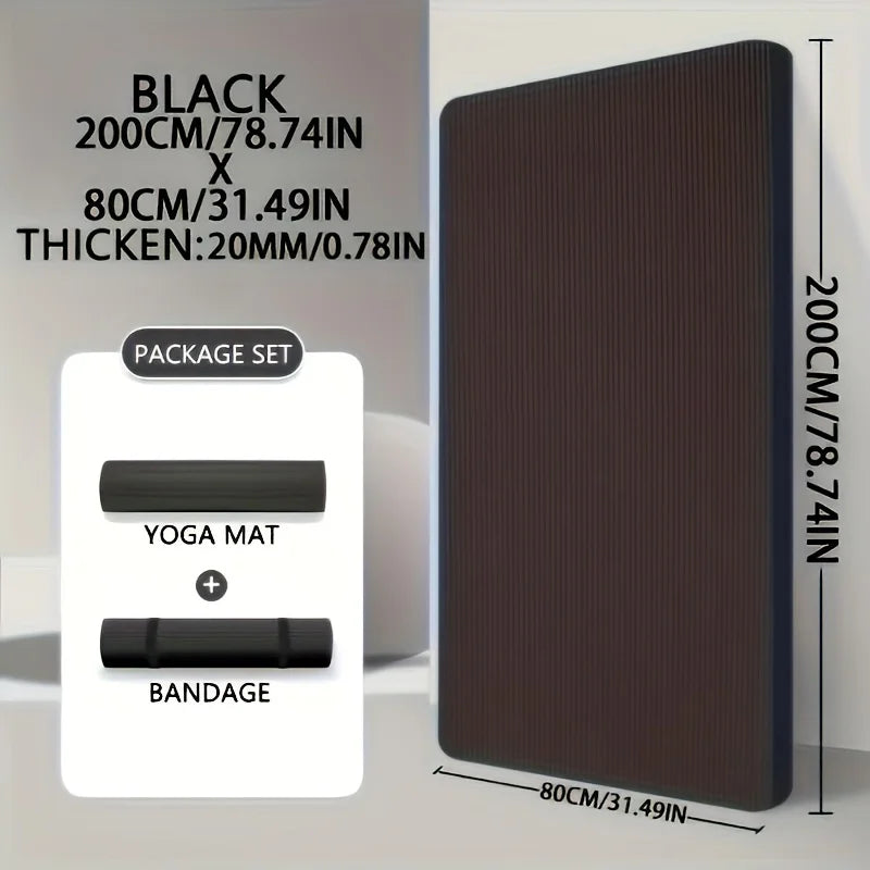 Extra Thick NBR Yoga Mat – 15mm / 20mm (200x80)