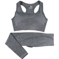 Yoga high waisted pants and crop top.