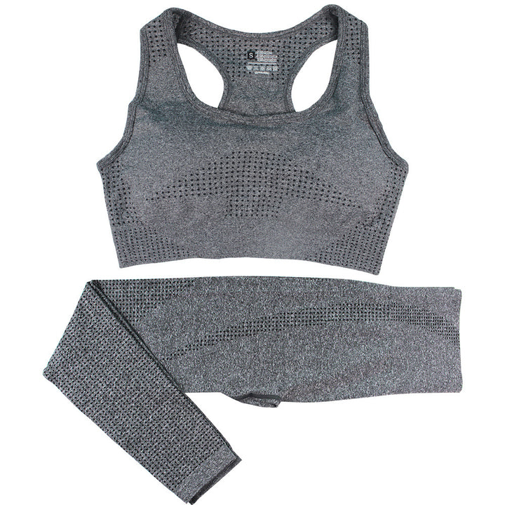 Yoga high waisted pants and crop top.