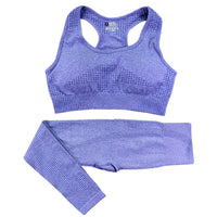 Yoga high waisted pants and crop top.