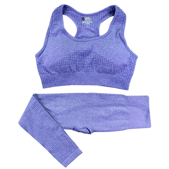 Yoga high waisted pants and crop top.